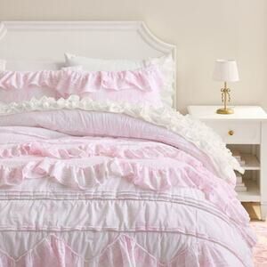 LoveShackFancy Full / Queen Summer Dream Tie Dye Quilt + 2 Standard Shams NWT